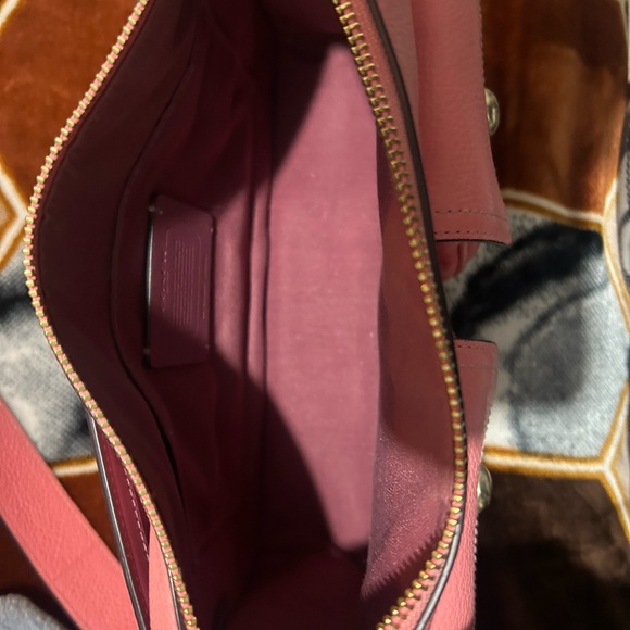 Coach Pink Pennie Crossbody Bag with Coin Purse And Gold Details - Picture 6 of 7